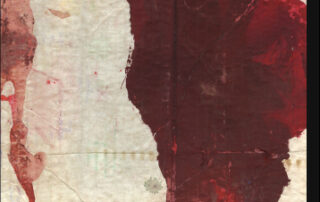 blood stains on a white background - image credit GOTYE - Like Drawing BLOOD - (album cover)